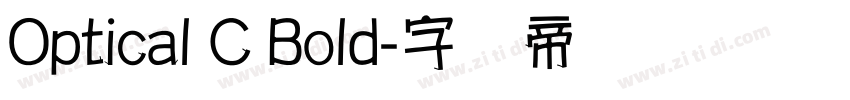 Optical C Bold字体转换